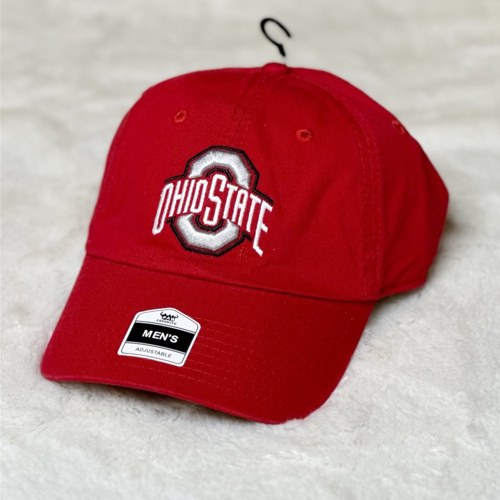 NEW Ohio State University OSU Buckeyes NCAA Adjustable Cap Red Men’s OS